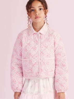 LoveShackFancy x Target Charlotte Roseheart Quilted Barn jacket Size Medium